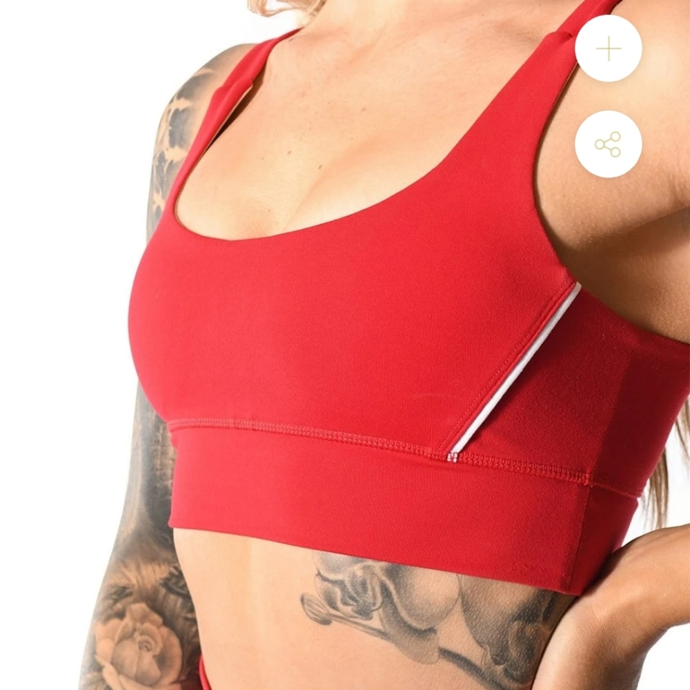 TYC Track Sports Bra Red